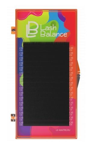 Le Maitre, Ресницы черные "Lash Balance" 16 линий L 0.10   7 mm