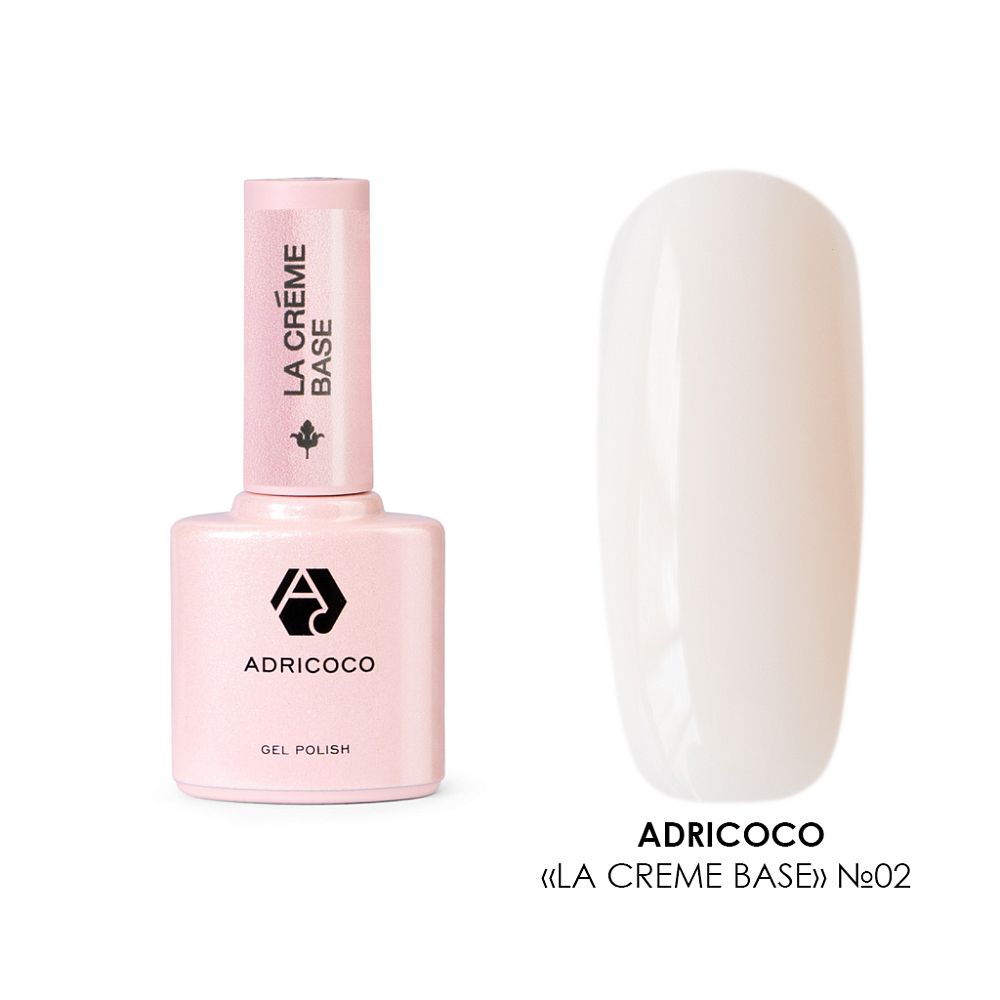 ADRICOCO, Камуфлирующая база La creme base №02 сливочный крем, 10 мл