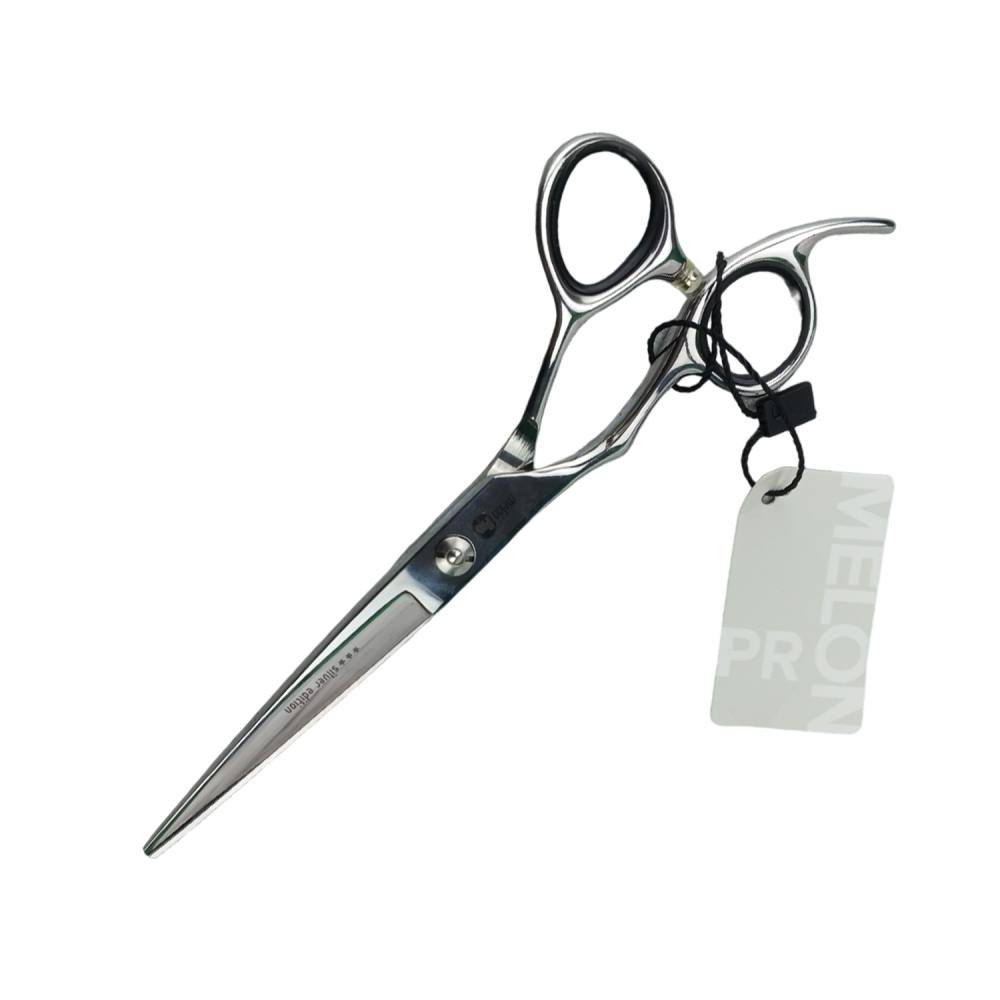 MеlоnРrо, Парикмахерские ножницы Silver Edition для левши Прямые/эргоном 6" арт.SE/L-02/6" 