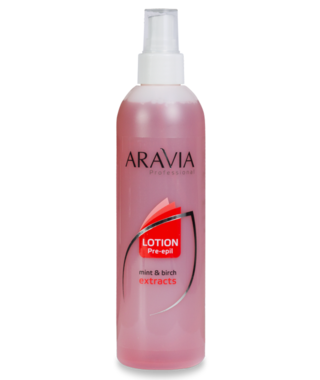ARAVIA Professional 1020, Лосьон перед депиляцией с экстратом мяты и березы, 300 мл