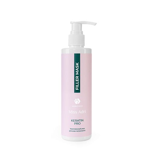 ADRICOCO, Универс. маска-филлер для волос Keratin Pro с кератином и белк. кокт., 250 мл арт 1506656