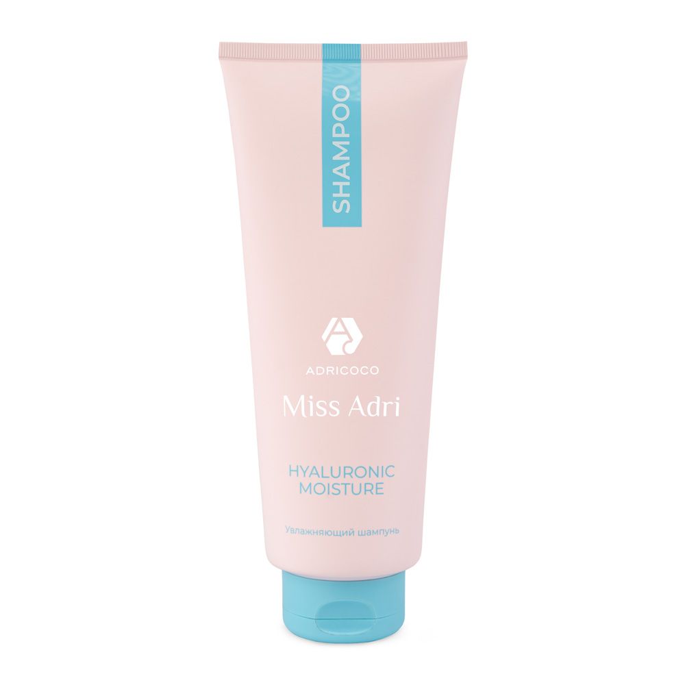 ADRICOCO, Увлажняющий шампунь для волос Miss Adri Hyaluronic moisture, 400 мл, арт.185890 Ч/З