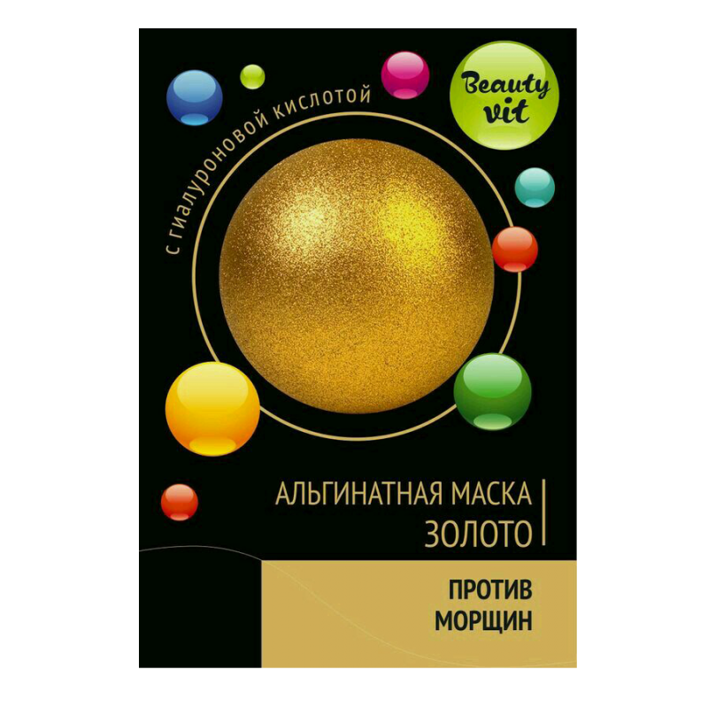 Beauty Vit, Золото, прозрачная альгинатная маска, 20гр ЧЗ