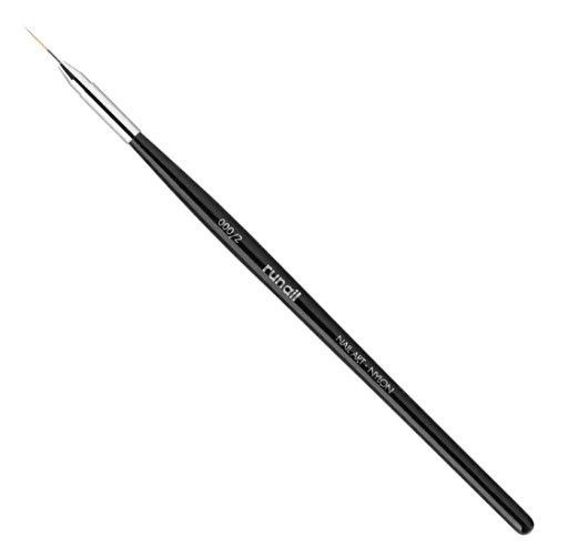 Runail, Кисть для дизайна Nail Art Nylon, 7 мм №000/2 №3589
