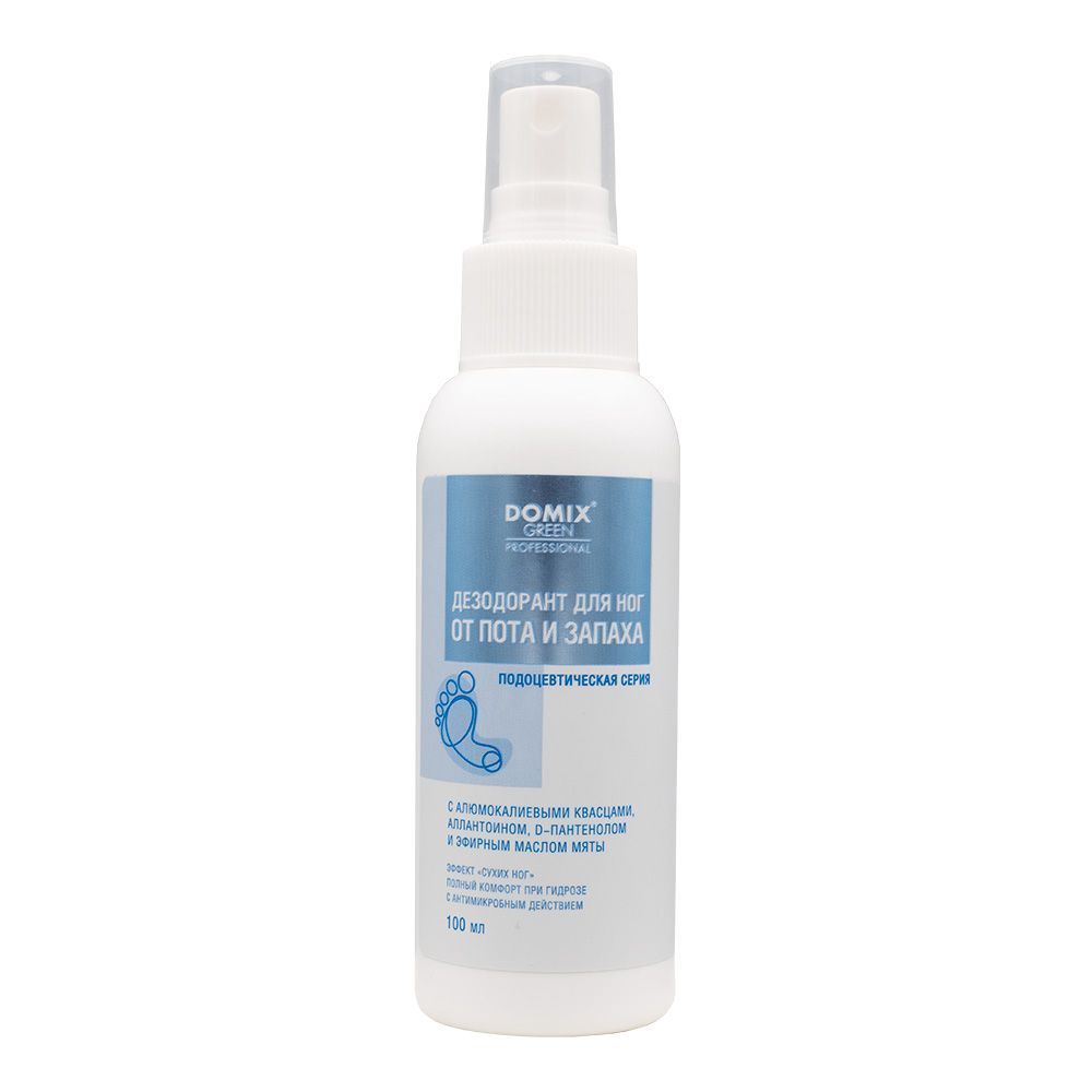 DOMIX PROFESSIONAL, Дезодорант для ног от пота и запаха, 100 мл